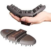 Amalon Careflex® - Cepillo de masaje flexible y ergonómico con cierre de velcro para bolsa de aseo de lujo
